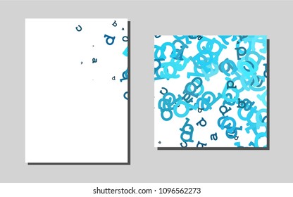 Light BLUEvector banner for websites. Web interface on abstract background with colorful gradient. Pattern for beautiful business cards, folders.