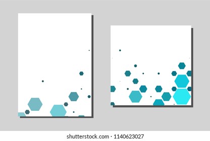 Light BLUEvector banner for websites. Web interface on abstract background with colorful gradient. New design for a poster, banner of your website.