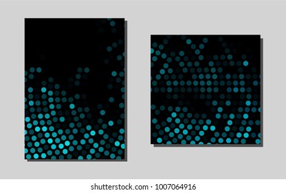 Light BLUEvector brochure for ui, ux design. Blurred decorative design in abstract style with textbox. Pattern for beautiful business cards, folders.