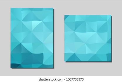 Light BLUEvector brochure for ui, ux design. Web interface on abstract background with colorful gradient. Completely new template for your brand book.