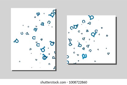 Light BLUEvector brochure for ui, ux design. Blurred decorative design in abstract style with textbox. Pattern for ads, leaflets, labels of your business.
