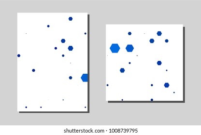 Light BLUEvector brochure for ui, ux design. Modern abstract design concept with colorful gradient. Pattern can be used as a template for calendars.