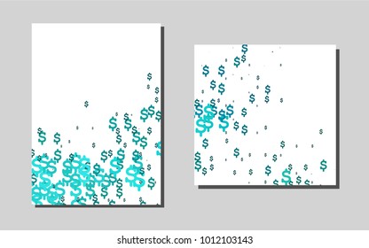 Light BLUEvector brochure for ui, ux design. Blurred decorative design in abstract style with textbox. The pattern can be used for any ad, booklets.