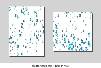 Light BLUEvector brochure for ui, ux design. Web interface on abstract background with colorful gradient. Pattern for ads, leaflets, labels of your business.