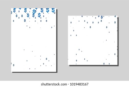 Light BLUEvector brochure for ui, ux design. Booklet with textbox on colorful abstract background. Beautiful design for cover of notepads.