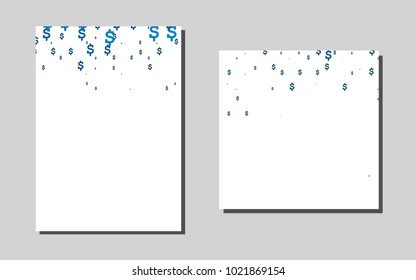 Light BLUEvector brochure for ui, ux design. Booklet with textbox on colorful abstract background. Beautiful design for cover of notepads.