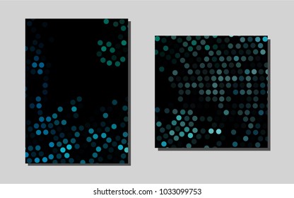 Light BLUEvector brochure for ui, ux design. Modern abstract design concept with colorful gradient. Completely new template for your brand book.