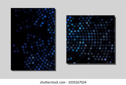 Light BLUEvector brochure for ui, ux design. Glitter abstract design concept with text box. New design for a poster, banner of your website.