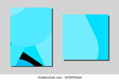 Light BLUEvector brochure for ui, ux design. Modern abstract design concept with colorful gradient. New design for a poster, banner of your website.