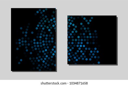 Light BLUEvector brochure for ui, ux design. Abstract booklet on colored background with gradient. New design for a poster, banner of your website.