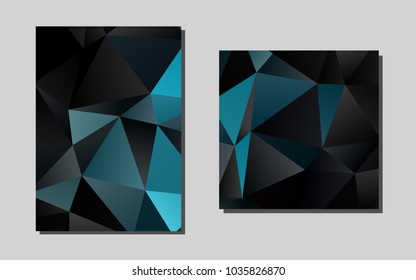 Light BLUEvector brochure for ui, ux design. Beautiful colored sample in A4 size. Completely new template for your brand book.