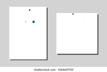Light BLUEvector brochure for ui, ux design. Abstract booklet on colored background with gradient. Beautiful design for cover of notepads.