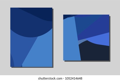 Light BLUEvector brochure for ui, ux design. Web interface on abstract background with colorful gradient. Pattern for beautiful business cards, folders.