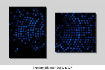 Light BLUEvector brochure for ui, ux design. Beautiful colored sample in A4 size. New design for a poster, banner of your website.