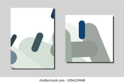 Light BLUEvector brochure for ui, ux design. Abstract booklet on colored background with gradient. New design for a poster, banner of your website.