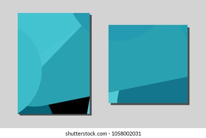 Light BLUEvector brochure for ui, ux design. Blurred decorative design in abstract style with textbox. Pattern for beautiful business cards, folders.