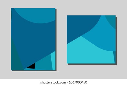 Light BLUEvector brochure for ui, ux design. Blurred decorative design in abstract style with textbox. Pattern for beautiful business cards, folders.