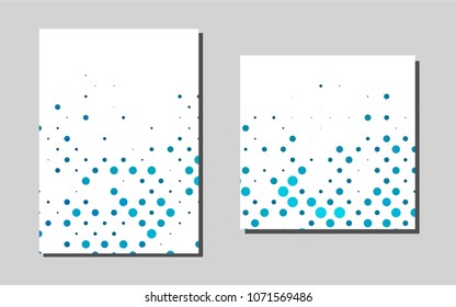 Light BLUEvector brochure for ui, ux design. Booklet with textbox on colorful abstract background. The pattern can be used for any ad, booklets.
