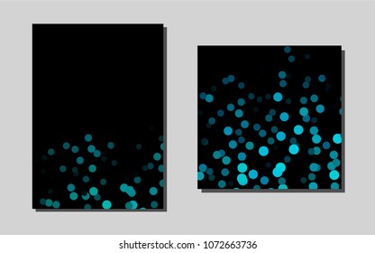 Light BLUEvector brochure for ui, ux design. Booklet with textbox on colorful abstract background. Pattern for ads, leaflets, labels of your business.