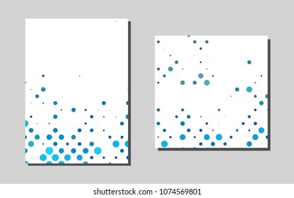 Light BLUEvector brochure for ui, ux design. Blurred decorative design in abstract style with textbox. Pattern for beautiful business cards, folders.