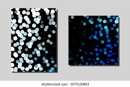 Light BLUEvector brochure for ui, ux design. Booklet with textbox on colorful abstract background. Pattern can be used as a template for calendars.