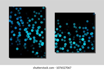 Light BLUEvector brochure for ui, ux design. Abstract booklet on colored background with gradient. New design for a poster, banner of your website.
