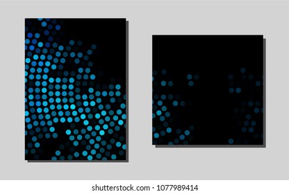 Light BLUEvector brochure for ui, ux design. Blurred decorative design in abstract style with textbox. Pattern can be used as a template for calendars.