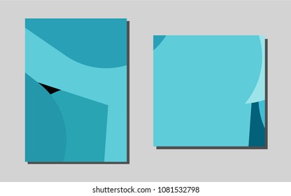 Light BLUEvector brochure for ui, ux design. Beautiful colored sample in A4 size. Beautiful design for cover of notepads.