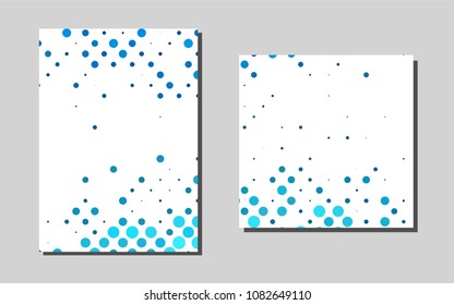 Light BLUEvector brochure for ui, ux design. Web interface on abstract background with colorful gradient. Completely new template for your brand book.
