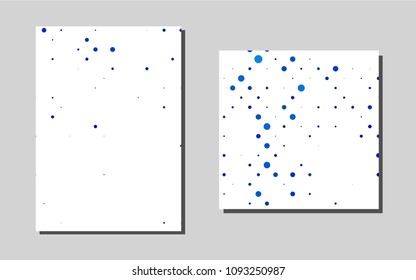 Light BLUEvector brochure for ui, ux design. Beautiful colored sample in A4 size. The pattern can be used for any ad, booklets.
