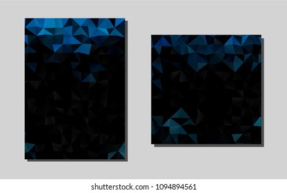 Light BLUEvector brochure for ui, ux design. Web interface on abstract background with colorful gradient. Beautiful design for cover of notepads.