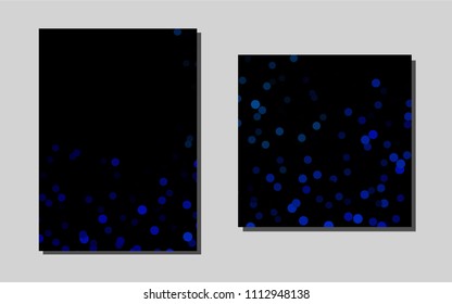 Light BLUEvector brochure for ui, ux design. Blurred decorative design in abstract style with textbox. Pattern can be used as a template for calendars.