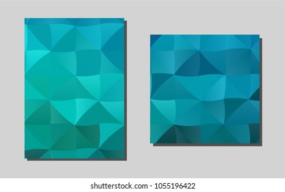 Light BLUEvector cover for Envelopes. Abstract booklet on colored background with gradient. Completely new template for your brand book.
