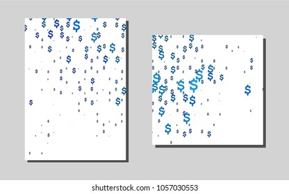 Light BLUEvector cover for Envelopes. Abstract booklet on colored background with gradient. Pattern for ads, leaflets, labels of your business.