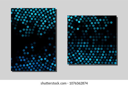 Light BLUEvector cover for Envelopes. Abstract booklet on colored background with gradient. Pattern for ads, leaflets, labels of your business.