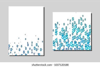 Light BLUEvector cover for Envelopes. Beautiful colored sample in A4 size. Completely new template for your brand book.