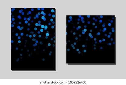 Light BLUEvector cover for Envelopes. Beautiful colored sample in A4 size. Pattern can be used as a template for calendars.