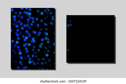 Light BLUEvector cover for Envelopes. Blurred decorative design in abstract style with textbox. Pattern can be used as a template for calendars.
