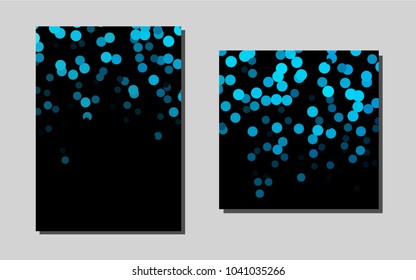 Light BLUEvector cover for Envelopes. Blurred decorative design in abstract style with textbox. Pattern for beautiful business cards, folders.