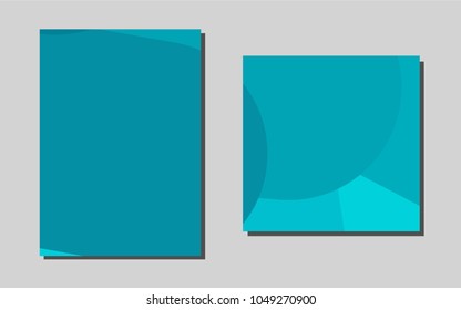 Light BLUEvector cover for Envelopes. Blurred decorative design in abstract style with textbox. Beautiful design for cover of notepads.