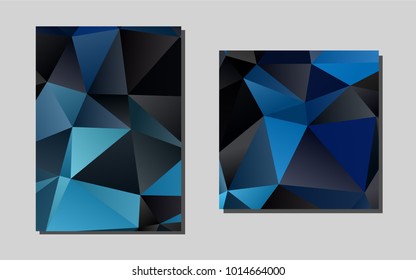 Light BLUEvector cover for Envelopes. Booklet with textbox on colorful abstract background. Pattern for ads, leaflets, labels of your business.