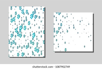 Light BLUEvector cover for Envelopes. Booklet with textbox on colorful abstract background. Pattern for ads, leaflets, labels of your business.