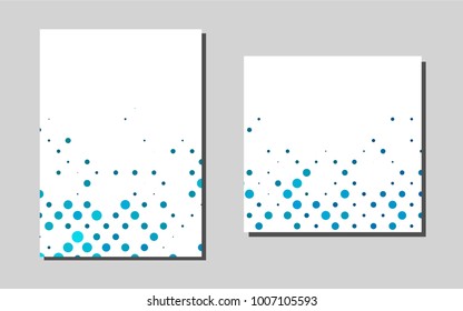 Light BLUEvector cover for Envelopes. Glitter abstract design concept with text box. Completely new template for your brand book.