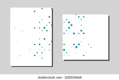 Light BLUEvector cover for Envelopes. Glitter abstract design concept with text box. The pattern can be used for any ad, booklets.