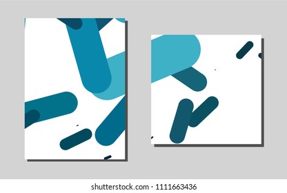 Light BLUEvector cover for Envelopes. Glitter abstract design concept with text box. The pattern can be used for any ad, booklets.