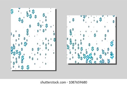 Light BLUEvector cover for Envelopes. Modern abstract design concept with colorful gradient. Pattern for ads, leaflets, labels of your business.