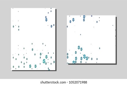 Light BLUEvector cover for Envelopes. Web interface on abstract background with colorful gradient. Beautiful design for cover of notepads.