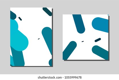 Light BLUEvector cover for Envelopes. Web interface on abstract background with colorful gradient. Completely new template for your brand book.