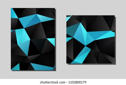 Light BLUEvector cover for Envelopes. Web interface on abstract background with colorful gradient. The pattern can be used for any ad, booklets.