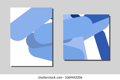 Light BLUEvector layout for Leaflets. Abstract booklet on colored background with gradient. Pattern can be used as a template for calendars.